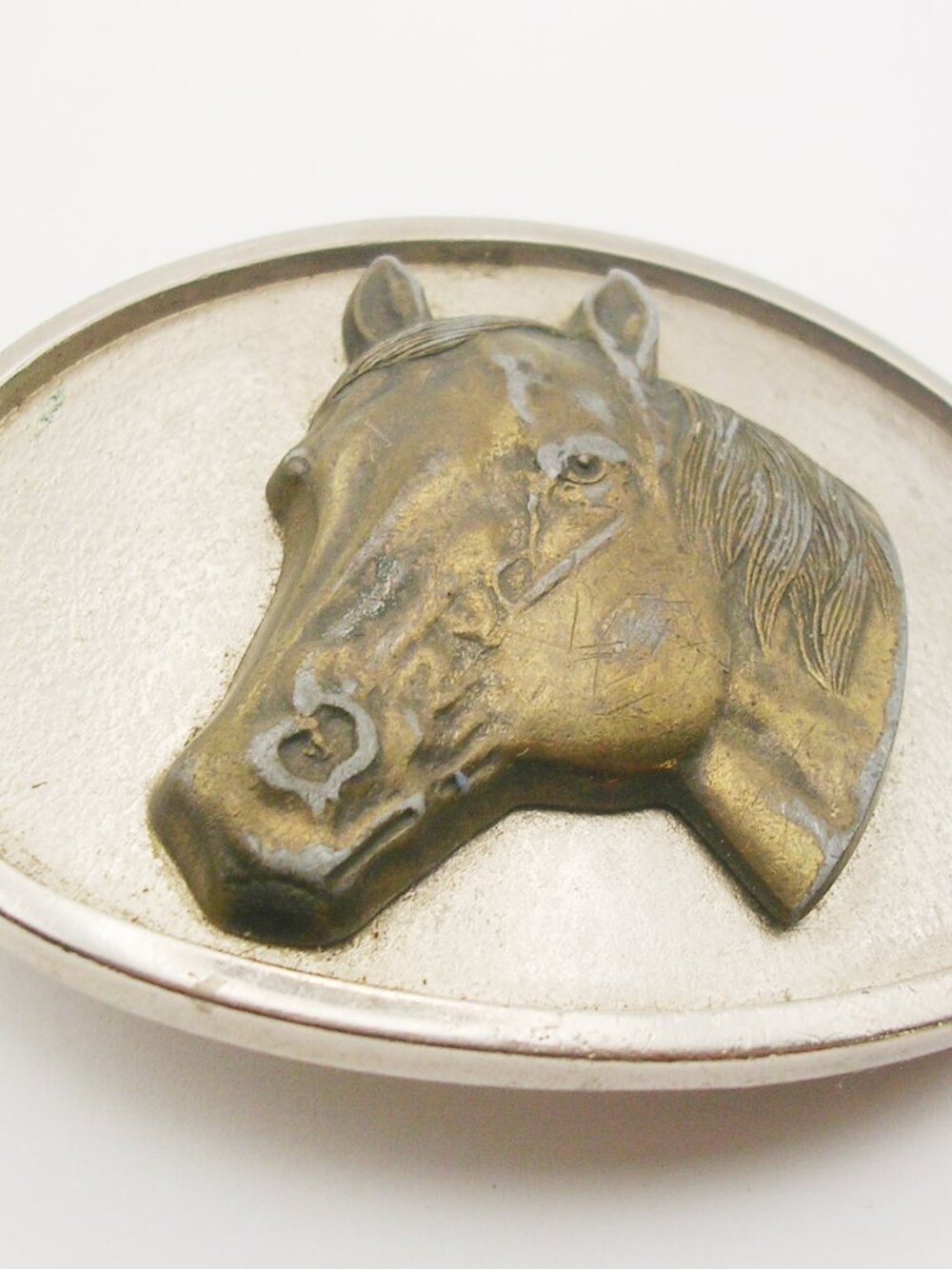 Vintage Belt Buckle Horse Head Western Style made in USA